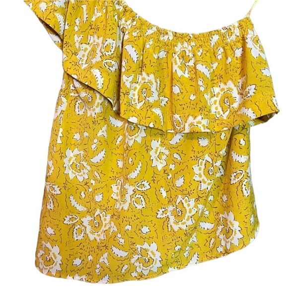 Madewell 100% silk off the shoulder floral shirt - Picture 9 of 15